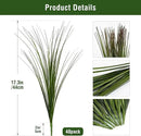 48PCS 17.3" Fake Plants Artificial Wheat Grass Greenery Plastic Plants Fake Grass Artificial Plants for Outdoor Decor Artificial Grass Plant with Greenery Stems for Indoor Home Decoration by CozyNest Decor