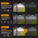 UME Solar Outdoor Lights 302 LED 3000LM, IP65 Waterproof Motion Sensor Outdoor Lights, 3 Heads Solar Security Flood Lights 270 Wide Lighting Angle with 3 Modes for Garden Patio Yard - 6 Pack by GreenHaven Gardens