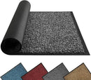 Mibao Front Door Mat, Dirt Trapper Welcome Mat for Outdoor Indoor, Non-Slip Waterproof Doormat, Durable Machine Washable Low Profile Entry Rug for Back Door Outside Patio Porch, 48" x 24", Grey by CozyNest Decor