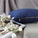 Lumbar Pillow Covers 12x20 Inches Bear Decorative Cotton Linen Throw Lumbar Waist Embroidered Cushions Covers for Couch Sofa Bedroom (Blue) by CozyNest Decor