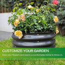 GARDMAX 2 Pack 2x2x1FT Galvanized Round Raised Garden Bed Kit, Metal Planter Boxes Outdoor with Easy Assembly, Large Garden Bed for Vegetables, Fruits, Flower, Herbs Dark Gray by CozyNest Decor