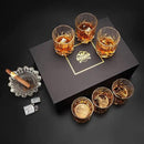 KANARS Whiskey Glasses Set of 6 with Elegant Gift Box,10 Oz Premium Old Fashioned Crystal Glass Tumbler for Liquor, Scotch, Cocktail or Bourbon Drinking, Gifts for Birthday Wedding Anniversary by CozyNest Decor