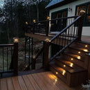 TWINSLUXES Solar Post Cap Lights Outdoor - Waterproof LED Fence Post Solar Lights for 3.5x3.5/4x4/5x5 Wood/Vinyl Posts in Patio, Deck or Garden Decoration by GreenHaven Gardens