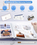 Popotop Photo Album Self Adhesive Scrapbook Album for 4x6 5x7 8x10 Pictures DIY Photo Book as Scrapbooking Supplies Kits, Birthday Gifts for Women Mom Wedding Baby Family Travel by TinyTreasures Baby Boutique