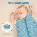SWEET DOLPHIN Baby Sleep Sack 6-12 Months - 100% Cotton 2-Way Zipper TOG 0.5 Infant Wearable Blanket, Newborn Essentials Toddler 3 Pack Sleeping Sacks - Peacock Blue by TinyTreasures Baby Boutique