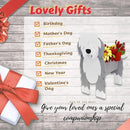 English Shepherd Dog Planter Plant Pots,Cute Garden Dog Flower Planter,Dog Planters Birthday Gifts for Women,Office,Indoor/Outdoor Decor（9.45 * 6.38 * 13.39in） by GreenHaven Gardens