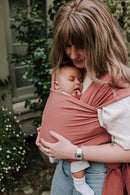Boba Baby Wrap Carrier – Original Baby Sling Carrier for Newborns (7–35 lbs), Soft, Secure, Hands-Free & Ergonomic, Ideal for Comfortable Bonding, New Parents (Dusty Pink) by TinyTreasures Baby Boutique