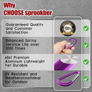 sprookber 4" & 5" Extra Large Aluminum Carabiner D Ring, Caribeener Clips, Spring Snap Hook for Keychain Clip, Set of 4 by TinyTreasures Baby Boutique