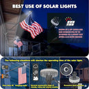 ZMTECH 2 Pcs 6 FT Flag Pole with Solar Light - Adjustable Bracket, Stainless Steel Flag Poles for Outside House, Tangle Free Flag Pole Holder Kit for American Flag (Without Flag, Silver) by GreenHaven Gardens