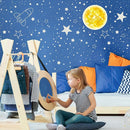 965 PCS Glow in The Dark Stars and Sun for Ceiling, Luminous Stars and Planet Wall Decals, Kids Room Decor, Glowing Galaxy Wall Stickers for Nursery Decorations (Green) by TinyTreasures Baby Boutique