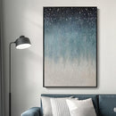 VAN GOGH ART Framed Blue Abstract Starry Night Art Print, 24x36 Inch, Modern Wall Art for Living Room, Bedroom, Office by CozyNest Decor