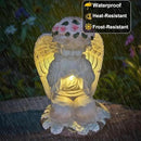 YODY Solar Garden Statues Outdoor Decor- Yard Decorations for Patio, Balcony, Backyard, Lawn Ornaments - Angel Figurines with LED Light- Unique Birthday House Warming Gifts for Women, Mom, Grandma by CozyNest Decor