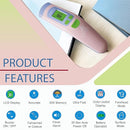 Amplim Non-Contact Forehead Thermometer for Adults, Kids & Infants | Ampmed No-Touch Medical Grade Temporal Fever Thermometer with Case, Nurse Accessories for Work, FDA-Cleared Pink Termometro Digital by TinyTreasures Baby Boutique