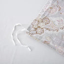 ABREEZE Paisley Bedding Sets 3Pcs Brushed Cotton Duvet Cover Set King Size Rustic Damask Gold Floral Comforter Cover with Zipper Closure Boho Bedding Collections by CozyNest Decor