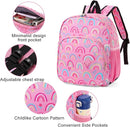 CLUCI Kids Backpack for Girls Toddler Backpack for Preschool Kindergarten Child Cute Daycare School Bookbag Travel Pink Rainbow by TinyTreasures Baby Boutique