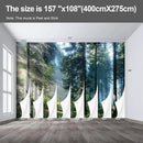 Forest Landscape Wall murals Woodland Tree Peel and Stick Wallpaper for Bedroom Living Room - 108"x157" by CozyNest Decor