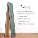 Wooden Growth Chart – Kids Height Chart, Wall Measurement for Kids, Height Chart for Wall, Growth Ruler for Children – Our Growing Grandkids, Gray (63"x6.7") by TinyTreasures Baby Boutique