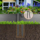 Landscape Edging Kit, Include 4 Inch High 120 Feet Length Terrace Board, 60 Durable Spikes, Edging Pruning Shear, Rubber Mallet Hammer, Black by GreenHaven Gardens