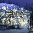 Snowflake Christmas Projector, LED Snow Lamp with Timer for Indoor/Outdoor Decor by GreenHaven Gardens