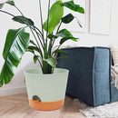 GARDIFE 12 inch Plant Pots, planters, Self Watering Pots, Large Plastic Flower pots with Deep Reservior and High Drainage Holes for Indoor Outdoor Plants and Flowers, Green by GreenHaven Gardens
