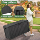 72 Gallon Deck Box Lockable Resin Outdoor Storage Box waterproof Outdoor Container for Patio Furniture Cushions, Pillow by CozyNest Decor