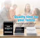 OUR MOMENTS Families: 100 Conversation Starter Cards for Families and Kids - Relationship Building - Car Travel, Road Trip & Card Game for Healthy Loving Family - Questions for Family Activities by TinyTreasures Baby Boutique