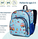 Wildkin 12-inch Kids Backpack – Padded, Adjustable, Ideal for Daycare & Travel - Firefighters by TinyTreasures Baby Boutique