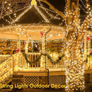 SANJICHA 2-Pack 66FT 200 LED Christmas Lights, Extendable Christmas Tree Light with Timer & Memory Function, Waterproof Green Wire Outdoor String Lights Indoor with 8 Lighting Modes (Warm White) by GreenHaven Gardens