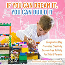 Strictly Briks Classic Bricks Starter Kit, White, 96 Pieces, 2x3 Studs, Building Creative Play Set for Ages 3 and Up, 100% Compatible with All Major Brick Brands by TinyTreasures Baby Boutique