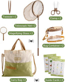 ROBUD Dual Kids Explorer Kit, Bug Catcher Kit with Bags Kit, Green Outdoor Exploration Set for Camping, Montessroi Toy for Kids Coming Closer to Nature，WRP29 by TinyTreasures Baby Boutique