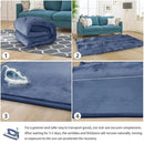 Baby Play Mat 1.2" Thick Memory Foam Nursery Rug Area Rug, 13’1” X 6’7” Yoga Mat Playmat Crawling Mat for Baby,Toddlers,Infants,Kids,Floor Mat Tatami Mat for Living Room with Non-Slip(Blue) by CozyNest Decor