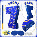Number 7 Blue and Golden Rings Piñata for Kids Birthday Cartoon Theme Small Piñata with Blindfold Stick Confetti for Fiesta Cinco De Mayo Party Decor, 15.8 x 11 x 2.8 Inch by TinyTreasures Baby Boutique