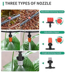 1/4 Drip Irrigation Fittings, 210 Pcs 1/4 Drip Irrigation Connectors Irrigation Fittings Kit for Flower Pot Garden Lawn (Spray,Micro Dripper,Straight Barbs,Tees,Elbows,End Plug,4-Way Coupling) by GreenHaven Gardens
