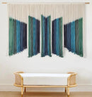 IOWER Macrame Wall Hanging Dip-Dyed 59" Wx37 L Craftsmanship Fiber Yarn Wall Art Boho Macrame Wall Decor by CozyNest Decor