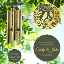 ASTARIN Happy Anniversary Wind Chimes Personalized, Deep Tone Wind Chimes for Memory Day, for Couple Friends Wife Husband, Marriage Keepsake Gift Ideas by CozyNest Decor