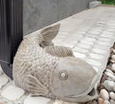 Real Fish Sculpture Gutter Diverter Rain,Eco-Friendly Resin Gutter Extender Diverter,Deco Gutter Extension Downspout, Splash Block, Perfect Rain Gutter Downspout Extension for 3"x4" Downspouts by GreenHaven Gardens
