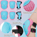 Kids Bike Skateboard Helmet Pad Set,Toddler Cyling Protective Gear Knee & Elbow Pads Wrist Guards for 5-8-10-12-14-16 Years Girls Boys Bicycle Scooter Roller Skate Inline Skating Rollerblading by TinyTreasures Baby Boutique
