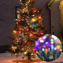 Multicolor Wide Angle LED Christmas Lights, 64.8 Ft 300 Count, Pack of 3 Strands 21.9 Ft 100 Lights UL Certified Commercial Grade Green Wire 5mm Holiday String Light by CozyNest Decor