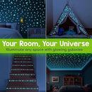 BUNMO Glow in The Dark Stars for Ceiling & Walls – 280 Piece Bright Wall Stickers, Long Lasting Non-Toxic Decals with Moons & Planets for Kids Bedroom, Nursery & Room Decor by CozyNest Decor