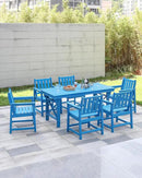 Patio Dining Chair Set of 2, HDPE Outdoor Dining Chair, Ergonomic HDPE Dining Chairs with Deep Seating, All Weather Outdoor Chairs Furniture for Backyard, Deck, Garden, Poolside, Sky Blue by CozyNest Decor