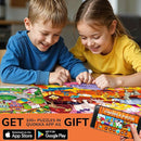 QUOKKA Puzzles for Kids Ages 4-6 – 4 x 48 Pieces Jigsaw Puzzles for Toddlers 2-4 – Children's Game Ages 3-5 for Learning Farm Animals – Educational Preschool Toy for Boys and Girls 4-8 Years Old by TinyTreasures Baby Boutique
