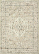 LIVEBOX Bedroom 4x6 Washable Area Rug for Entryway Kitchen, Non-Slip Soft Boho Rugs for Dining Room Office, Farmhouse Low-Pile Neutral Soft Carpet for Nursery Room Playroom, Tan by TinyTreasures Baby Boutique