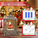 Christmas Snow Globes,Christmas Decorations for Home,with 6 Hour Timer,Musical Snow Globe,Battery Or USB Powered,Christmas Lantern,Christmas Festival Decor, Santas Reindeer by CozyNest Decor
