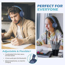 AILIHEN C8 Headphones Wired, On-Ear Headphones with Microphone and Volume Control, Corded 3.5mm Headset for Boys Girl School Smartphones Chromebook Laptop Computer Tablets Airplane Travel (Indigo) by TinyTreasures Baby Boutique