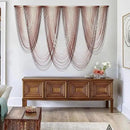 IOWER Macrame Wall Hanging Pink Dip-Dyed Large Macrame Wall Decor For Living Room Boho Fiber Art 57" W x 41" L by CozyNest Decor
