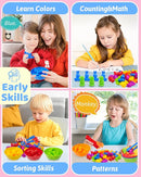 Counting Animals Montessori Toys for 3 4 5 Years Old Boys Girls, Preschool Learning Activities Kindergarten Educational Sensory Toys Gifts for Kids Toddlers Ages 3-5, 4-8 by TinyTreasures Baby Boutique