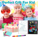 FUNNYB&G Foil Art Craft Activity for Kids - Gift for Boys Crafts for Kids Fun Art Supplies DIY Creative Travel Toy, Birthday Gift Party Favor Toys for Girls Boys 4 5 6 7 8 9 Years Old (Vehicle) by TinyTreasures Baby Boutique