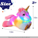 Cuteoy Glowing LED Unicorn Light-up Nightlight Toys Musical Plush Stuffed Animal Singing Lullabies Birthday Christmas Plushies Gifts for Kids Boys Girls,13" by TinyTreasures Baby Boutique