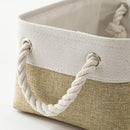 Small Storage Baskets for shelves,Fabric Storage Baskets for closet,rectangular Collapsible baskets for organizing clothes,books,gifts by CozyNest Decor