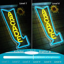 Arcade Neon Sign LED Light Dimmable Gaming Lights for Wall Decor USB Powered Neon Gaming Sign for Game Rooms, Bars and Retro Arcade Decor Gifts for Teenage Boys, Kids by CozyNest Decor